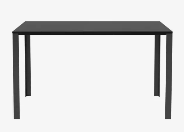Bolia Link -ruokapöytä 80x130 cm K: 71.3 cm (öljytty musta tammi, lakattu musta teräs)