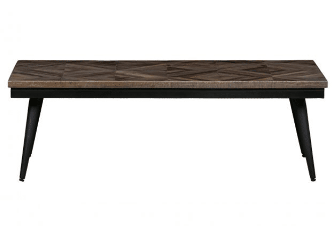 Woood Rhombic -sohvapöytä 40x120x60 (puu, metalli)