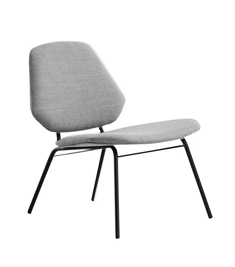 Woud Lean -loungetuoli, harmaa