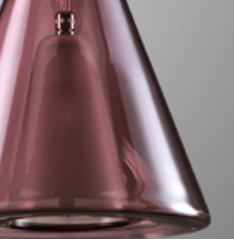New Glass il -riippuvalaisin, roosa