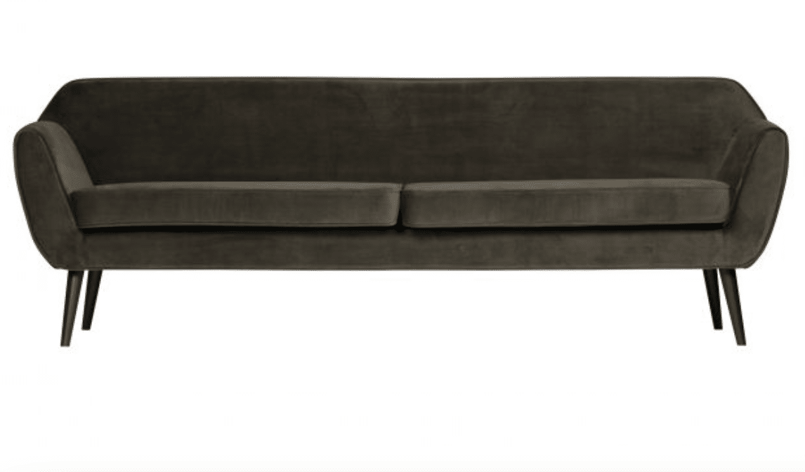 Woood Rocco XL -sohva, sametti, tummanvihreä