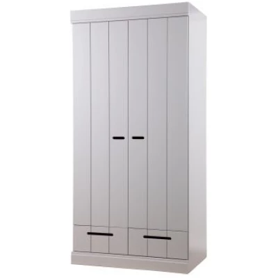 Woood Connect 2-ovinen komero & laatikot, harmaa