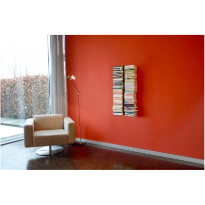 Radius Design Booksbaum 1 -seinäkirjahylly, pieni, musta