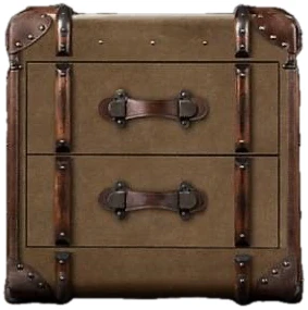 Trunk-sivupöytä, ruskea