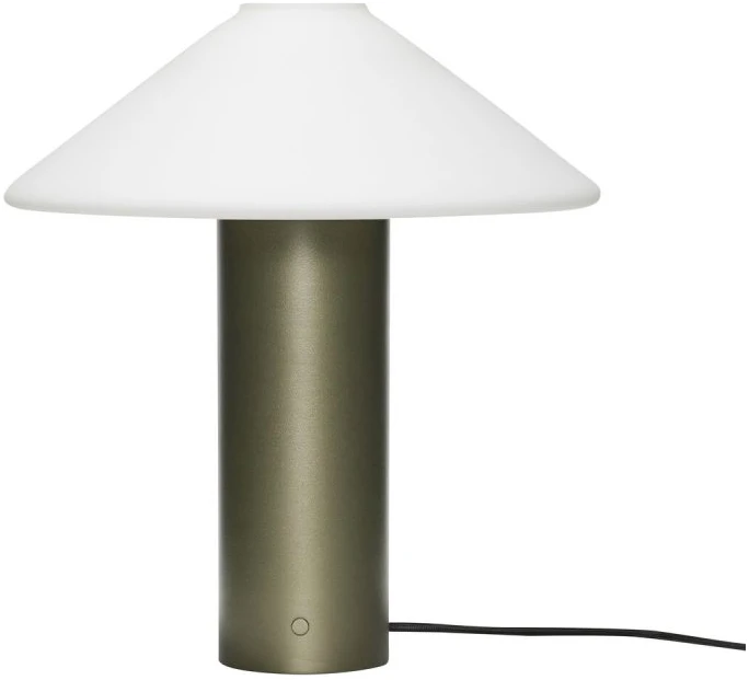 Hübsch Orbit -pöytävalaisin, tummanvihreä