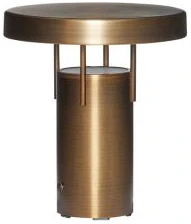 Hubsch BringMe Mini -pöytävalaisin, ladattava, messinki