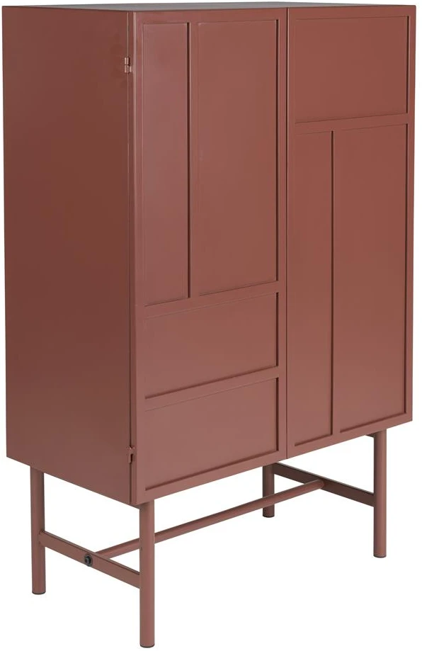 White Label Living Davis -kaappi, punainen