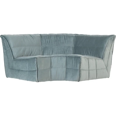 Vtwonen Cluster -kulmasohva / moduli, sininen, sametti