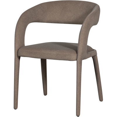 Woood Arms ruokapöydän tuoli, huopakangas, ruskea