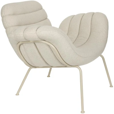 Zuiver Verte -loungetuoli, beige