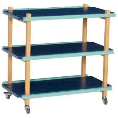 Hübsch Crayon -tarjoiluvaunu, monivärinen