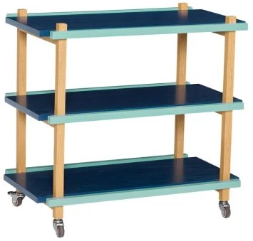 Hübsch Crayon -tarjoiluvaunu, monivärinen