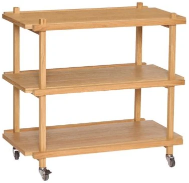 Hübsch Crayon -tarjoiluvaunu, tammi