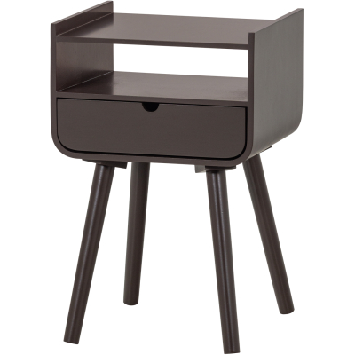 Nils-yöpöytä, Woood, tummanruskea