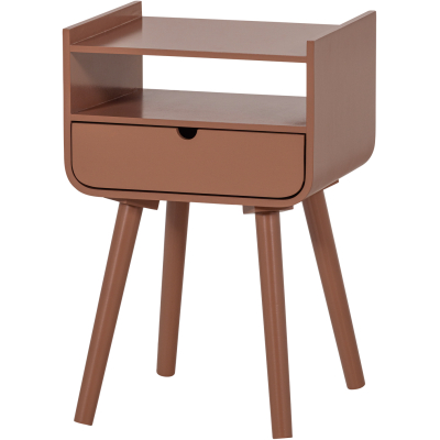Woood Nils -yöpöytä, vanha pinkki