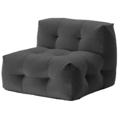 Not a sofa -loungetuoli, tummanharmaa