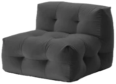 Not a sofa -loungetuoli, tummanharmaa